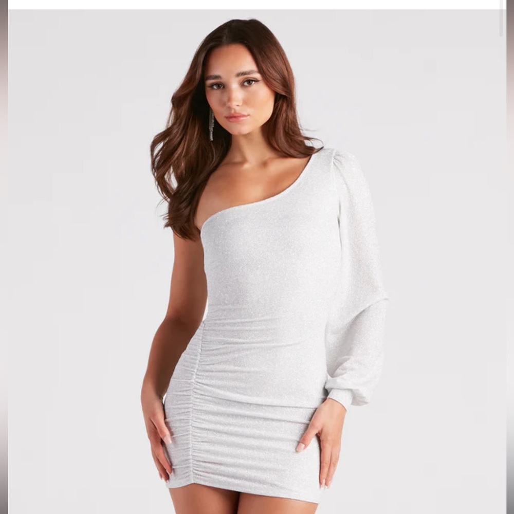 Sparkly white Windsor dress